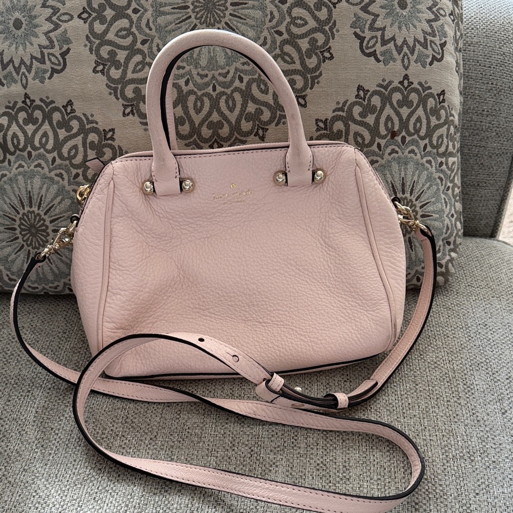 Kate Spade Light Pink Satchel with Gold Accents